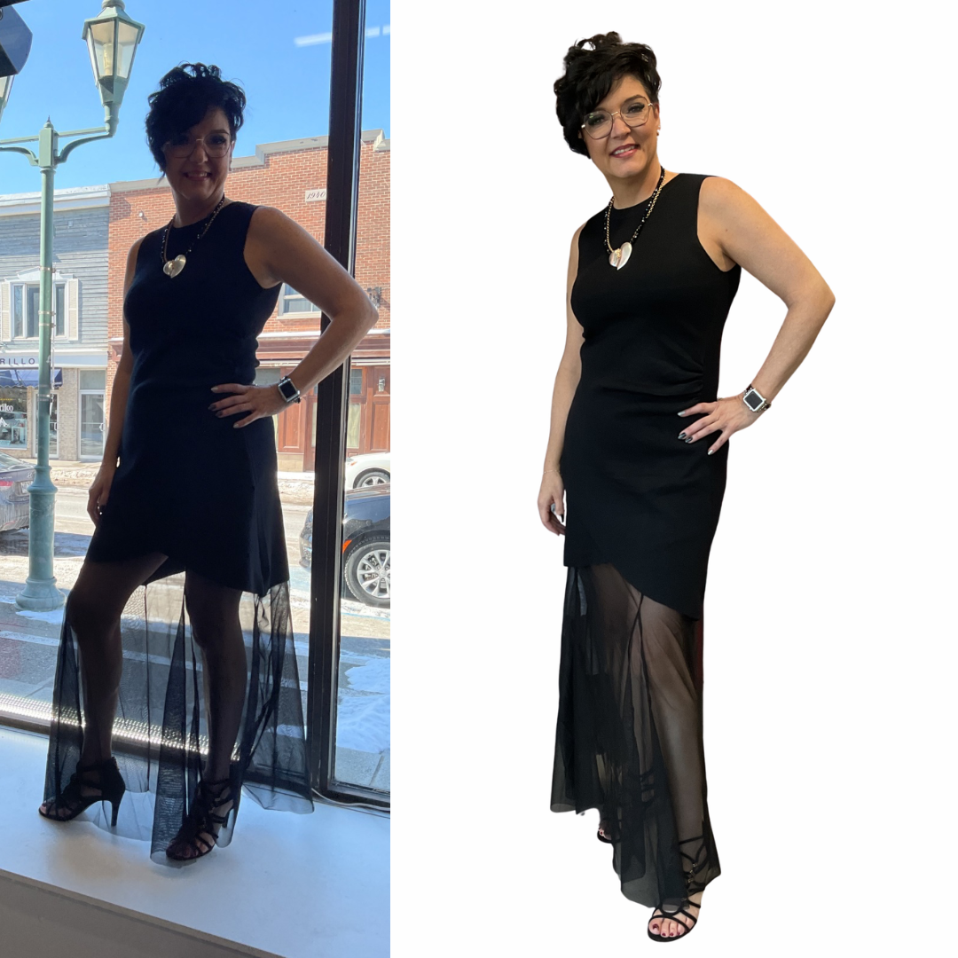 ROBE AVEC BAS EN TULLE