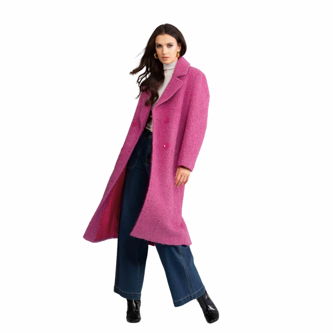 MANTEAU FUZZY TEXTURÉ BOUCLÉ