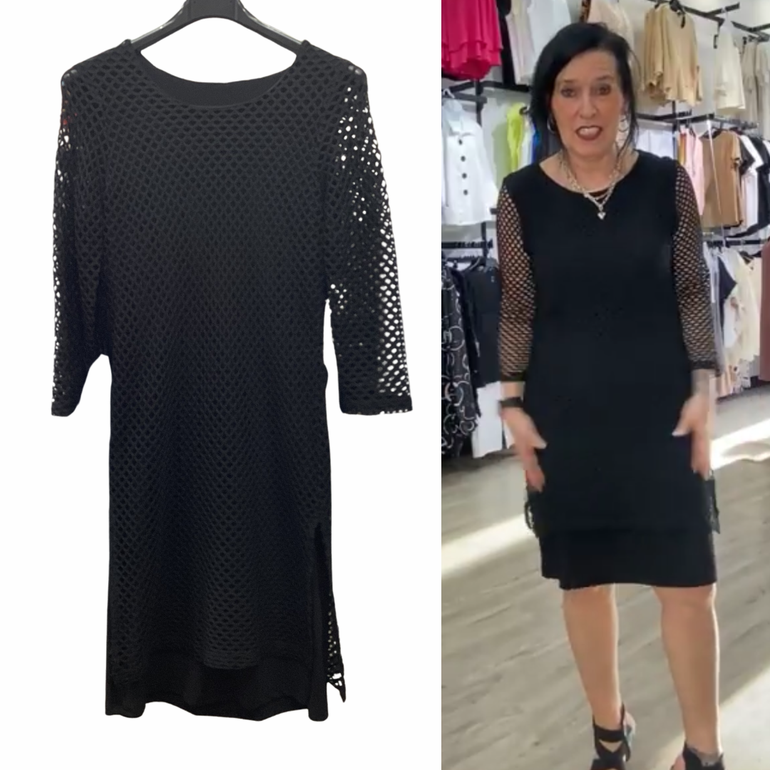 ROBE FILET NOIR