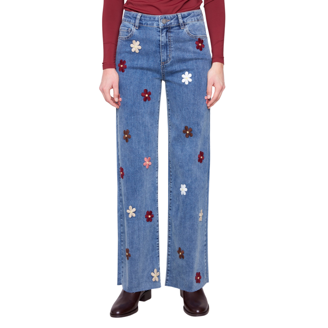 JEANS FLORAUX-CHARLIE B